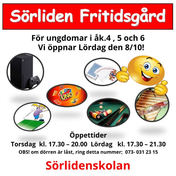 Läs mer om artikeln Fritidsgården på Sörlidenskolan