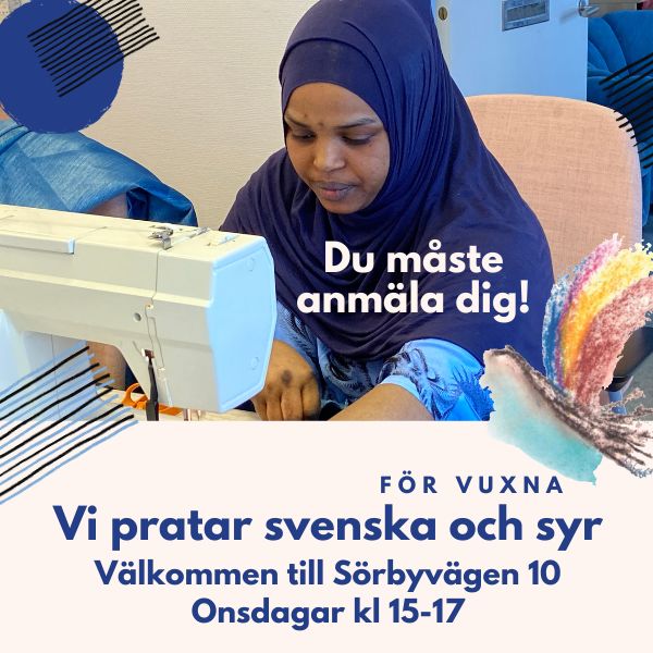 Läs mer om artikeln Prata svenska och lär dig sy – anmälan krävs! Sörliden